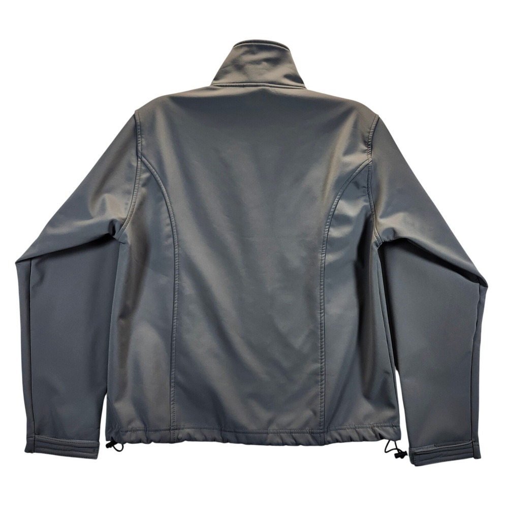 Spring Mountain Fleecewear Co. Soft Shell Jacket Gray Full Zip Pockets XS - Picture 2 of 7